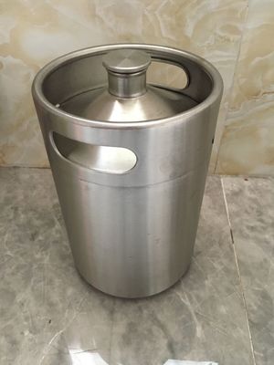 नल नल के साथ 2L मिनी केग ग्रोस्लर स्टेनलेस स्टील खाद्य ग्रेड सामग्री बीयर ग्रोल्डर